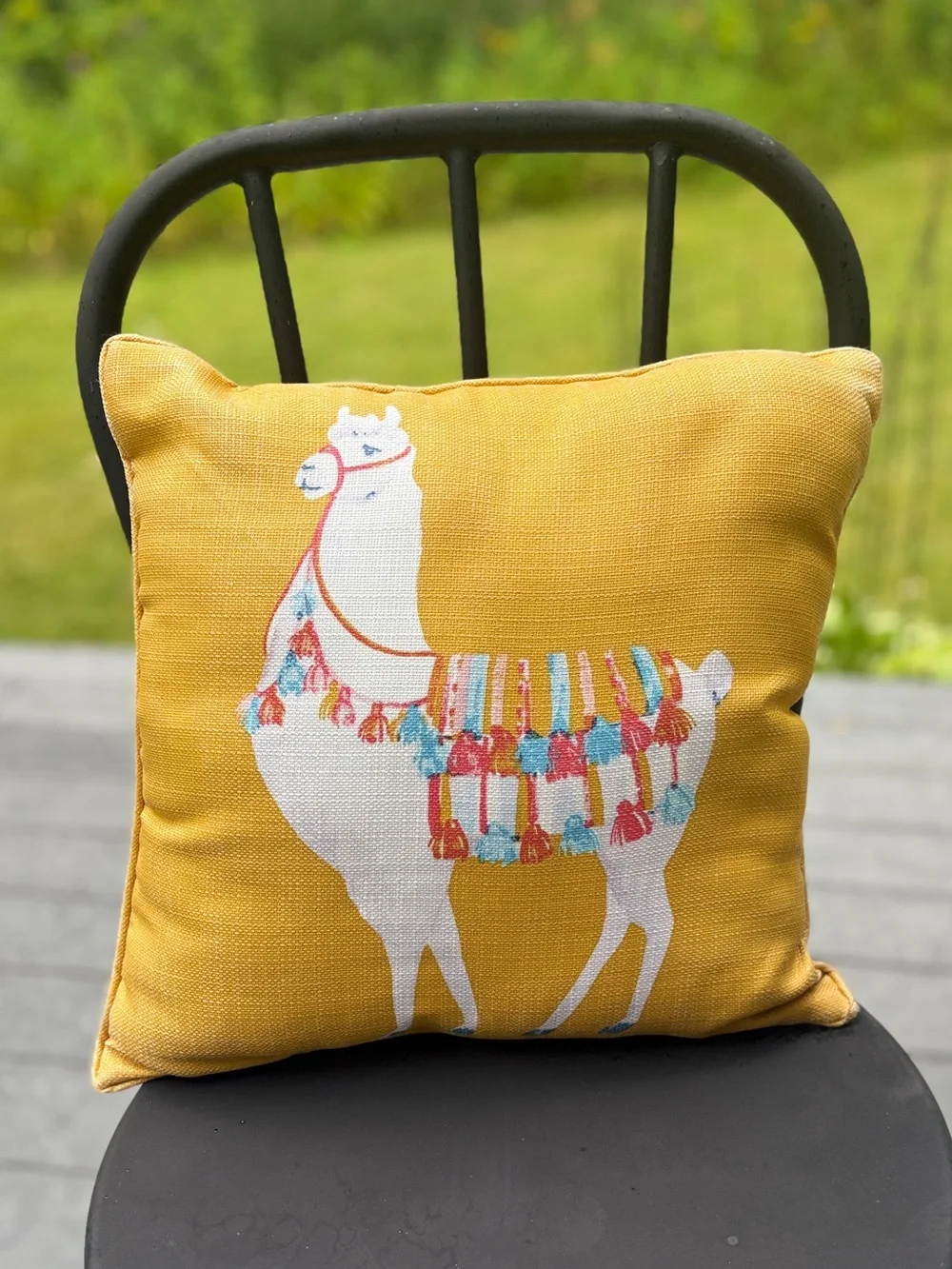 Llama Accent Pillow Decorative Home summer Cushion outdoors Festive